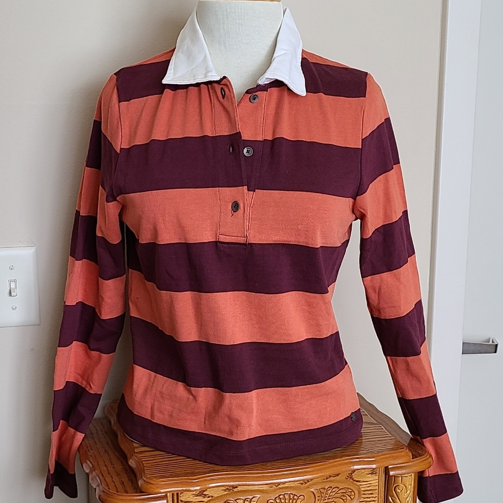 ROXY Rugby Striped Cotton Shirt